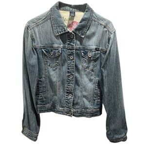 Angels Y2K Lightwash Denim Jacket Women’s Size S Vintage Early 2000s